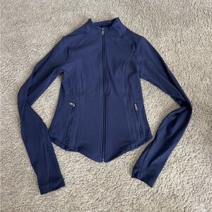Vitality Frame Zip Up Activewear Jacket / Oxford Blue / Small